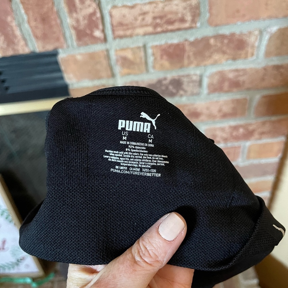 Puma Black Padded Sports Bra - Picture 4 of 4